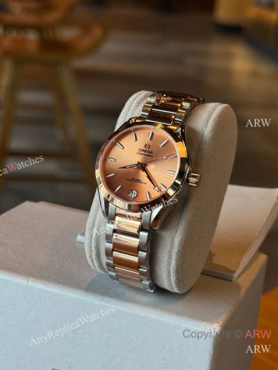 High Quality Replica Omega Different Colors strap Different Colors Face Dial Different Colors Ceramic Bezel Lady Watch 34mm